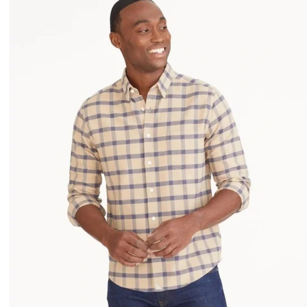 UNTUCKit Men's Barnard Slim Fit Plaid Flannel Shirt